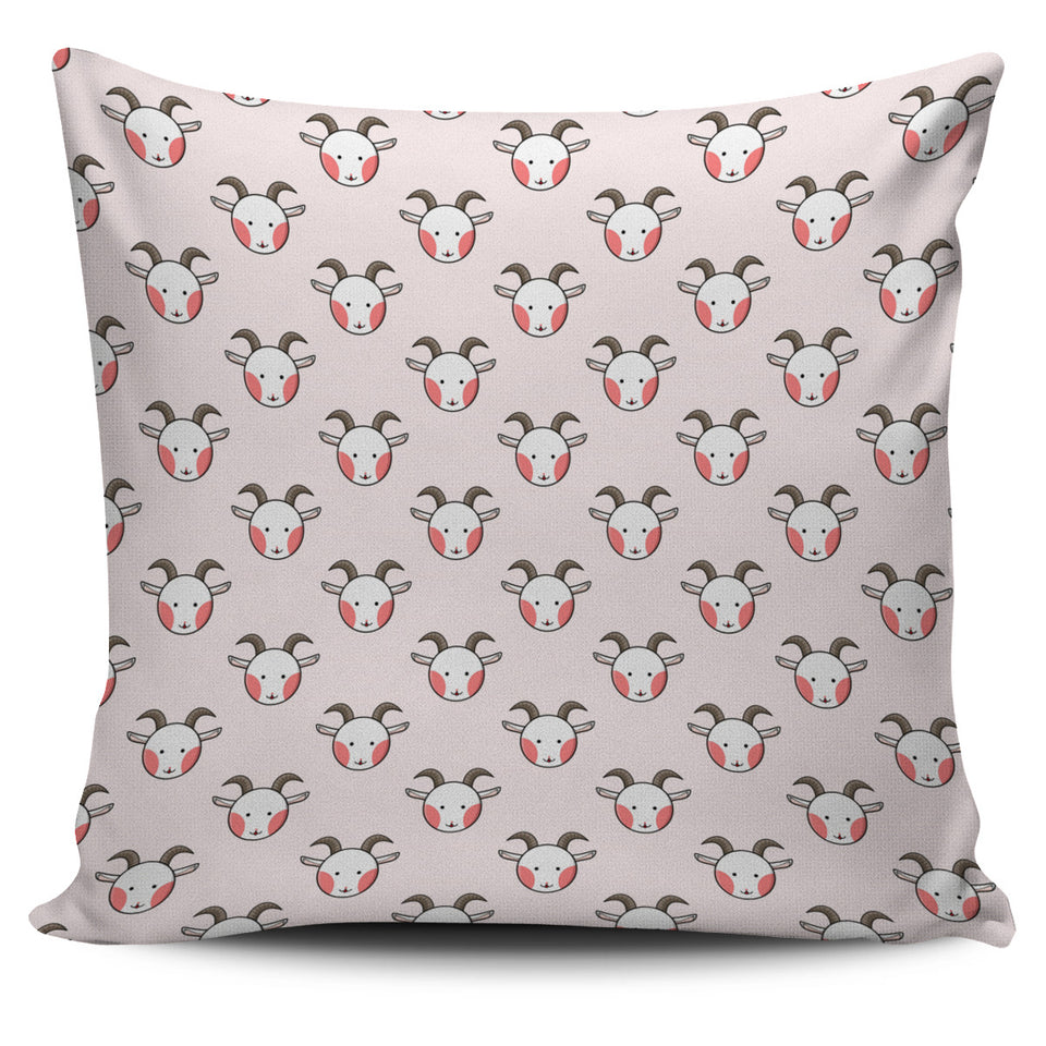 Cute Goat Pattern Pillow Cover