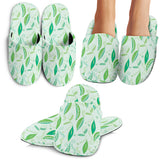 Green Peas Pattern Print Design 01 Slippers