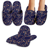 Eggplant Pattern Print Design 04 Slippers