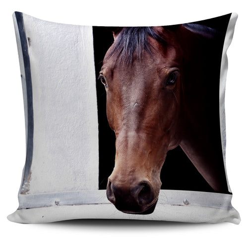Brown Horse Pillow Cover