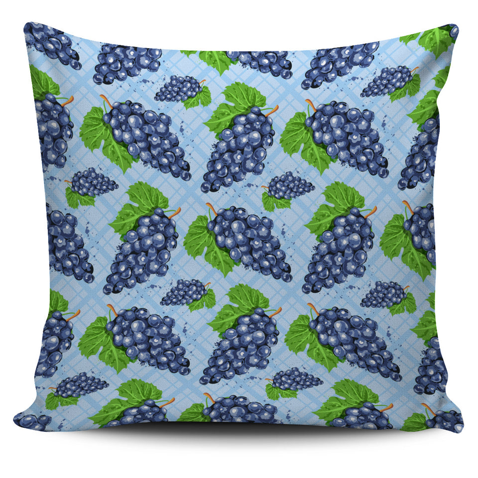 Watercolor Grape Pattern Pillow Cover