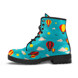 Hot Air Balloon Sky Pattern Leather Boots