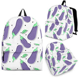 Eggplant Pattern Print Design 05 Backpack