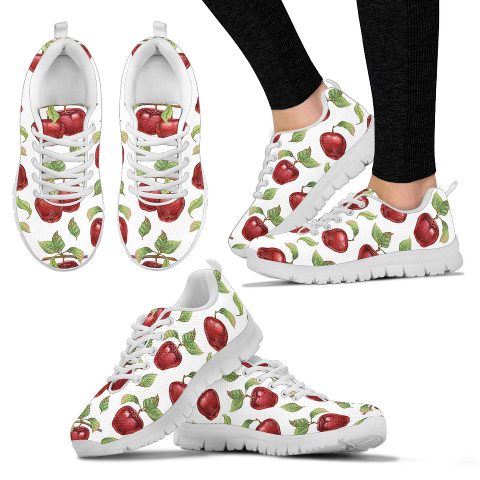 Red Apples Pattern Women'S Sneaker Shoes
