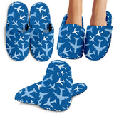 Airplane Pattern In The Sky Slippers
