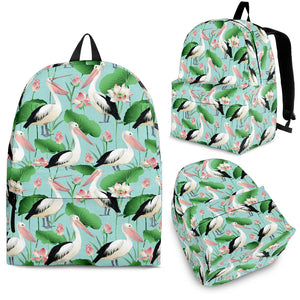 Pelican Pattern Print Design 01 Backpack