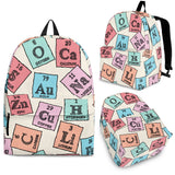 Chemistry Periodic Table Pattern Print Design 02 Backpack