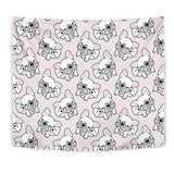Cute French Bulldog Pattern Wall Tapestry