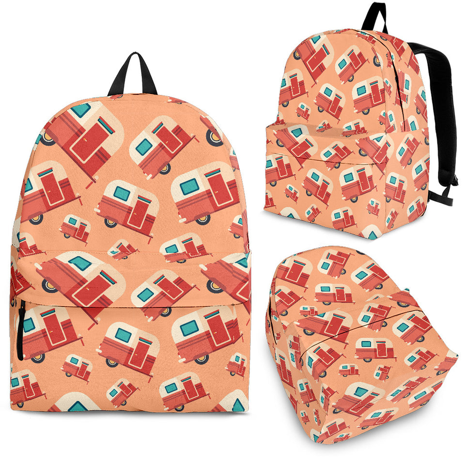 Camper Van Pattern Print Design 03 Backpack