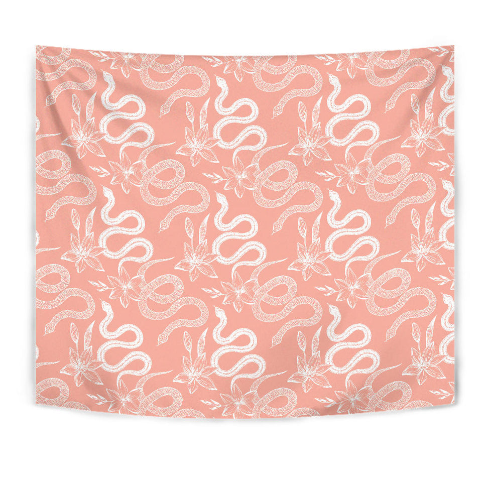 Snake Lilies Flower Pattern Wall Tapestry