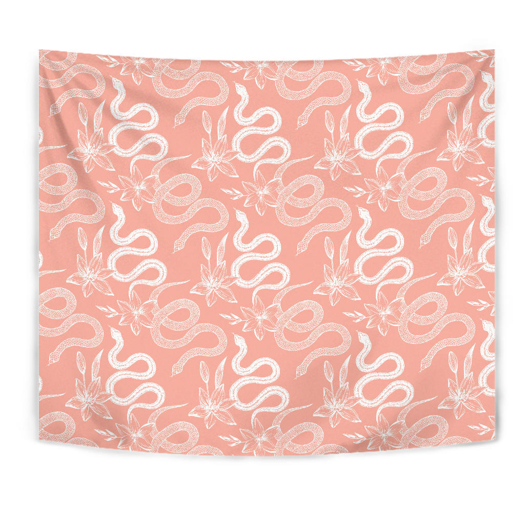 Snake Lilies Flower Pattern Wall Tapestry