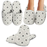 Dog Paws Pattern Print Design 03 Slippers