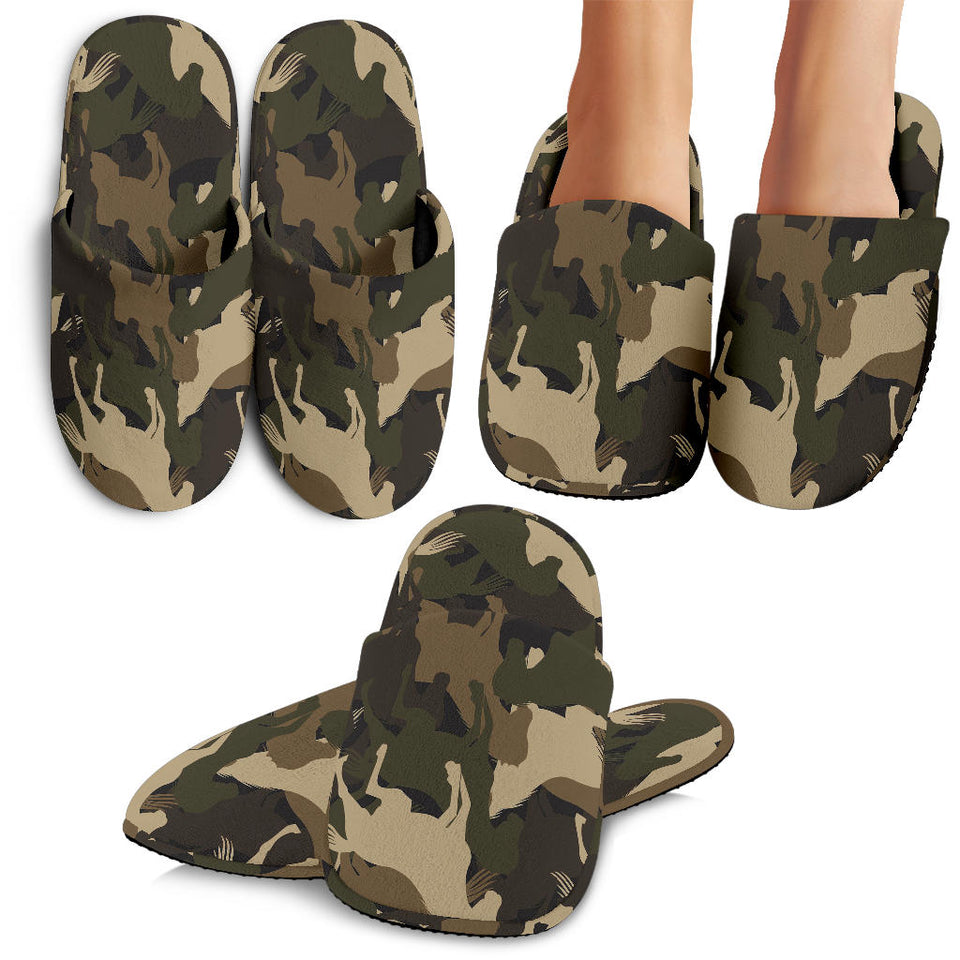 Horse Camouflage Pattern Slippers