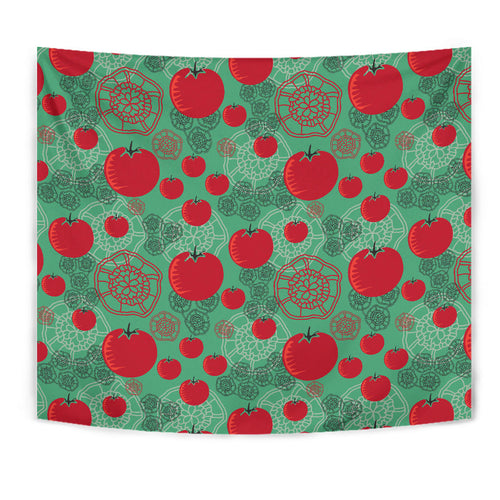 Tomato Design Pattern Wall Tapestry
