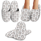 Hippopotamus Pattern Print Design 05 Slippers