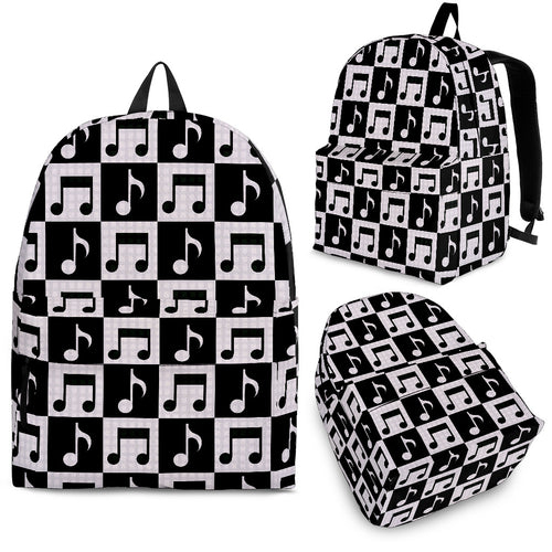 Music Notes Pattern Print Design 01 Backpack