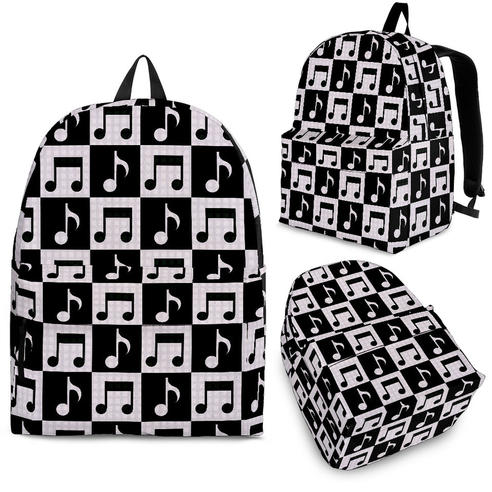 Music Notes Pattern Print Design 01 Backpack