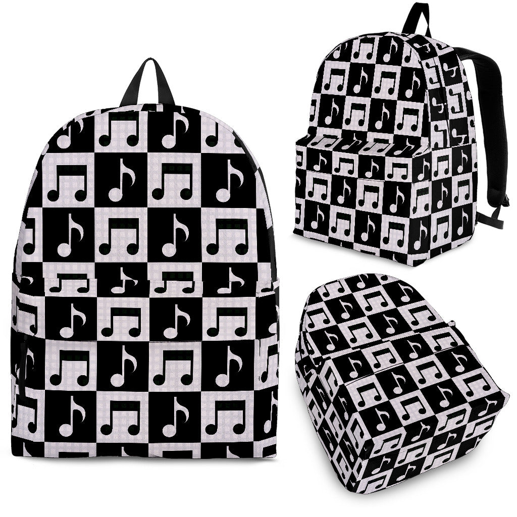 Music Notes Pattern Print Design 01 Backpack