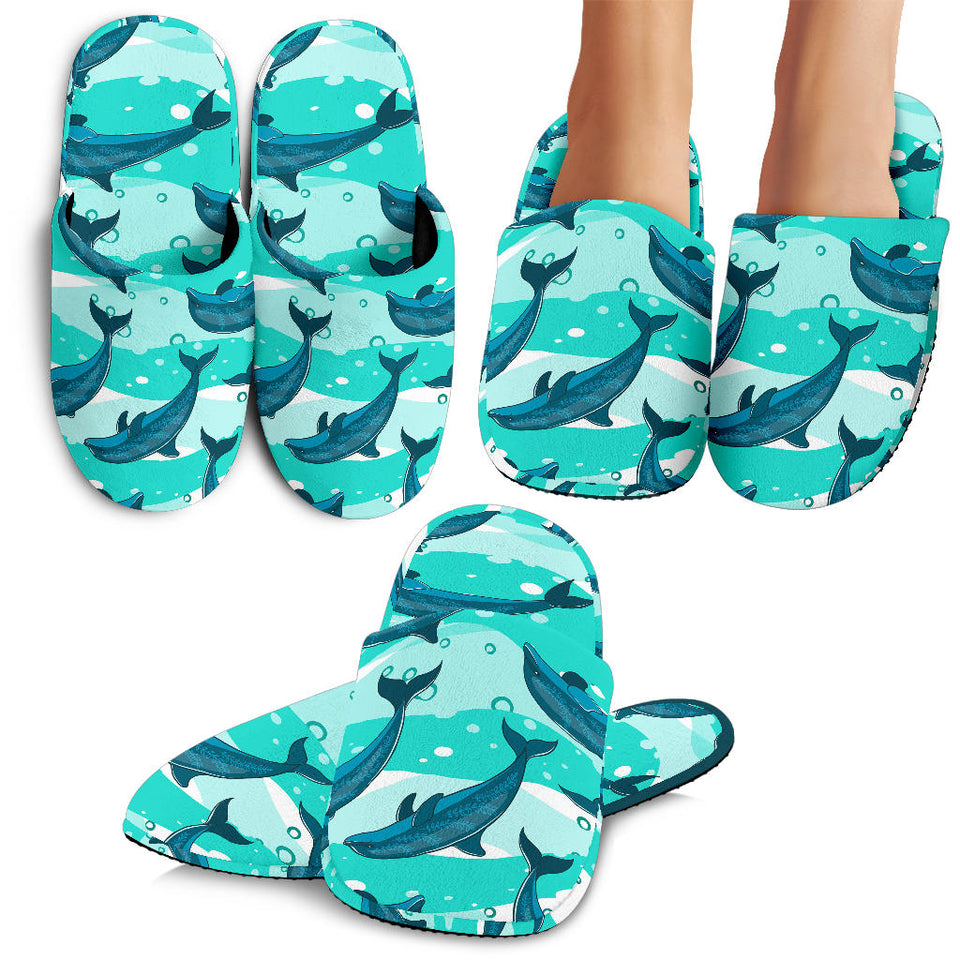 Dolphin Sea Pattern Slippers