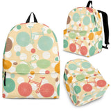Bicycle Pattern Print Design 01 Backpack