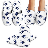 Swallow Pattern Print Design 03 Slippers