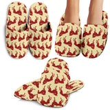 Greyhound Pattern Print Design 04 Slippers