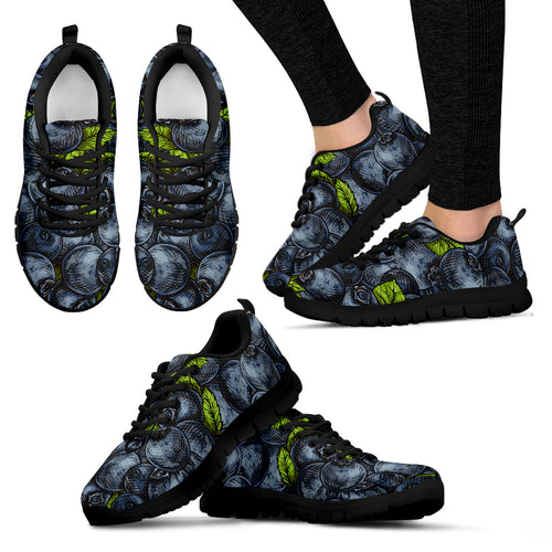 Blueberry Pattern Women'S Sneaker Shoes