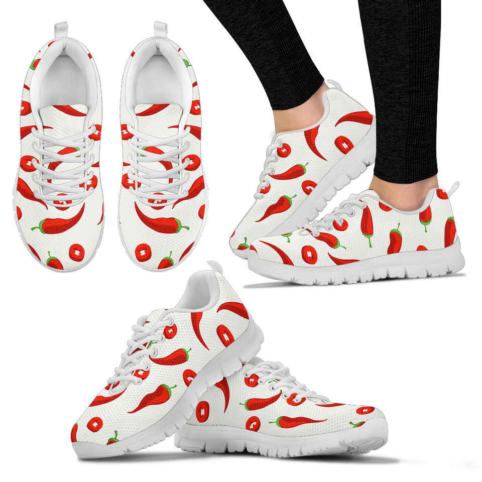 Chili Pattern Women'S Sneaker Shoes