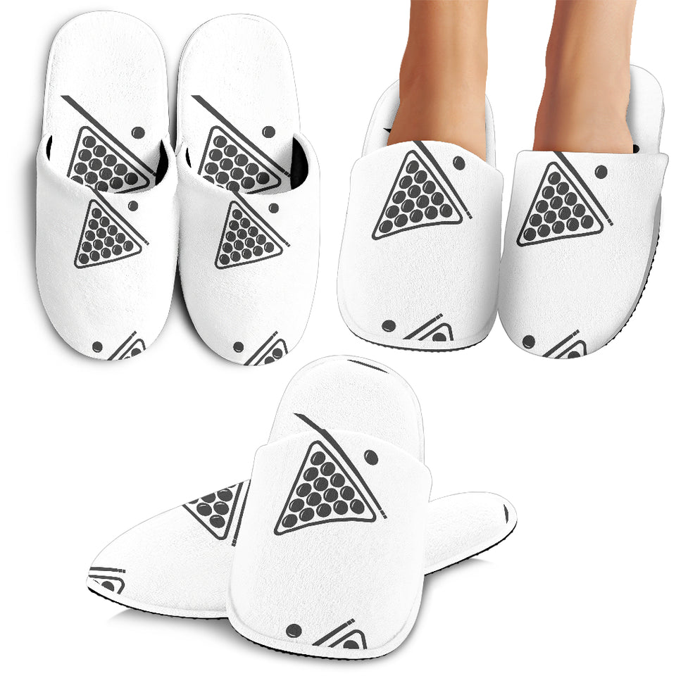 Billiard Ball Pattern Print Design 03 Slippers