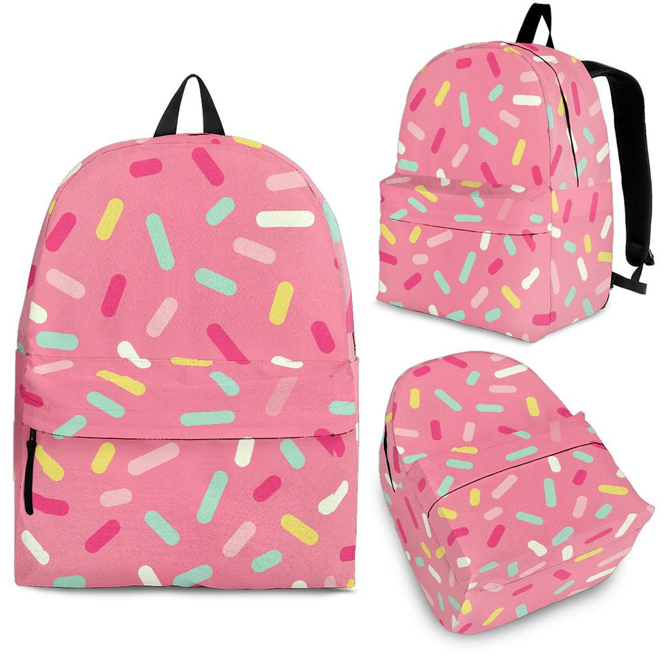Pink Donut Glaze Candy Pattern Backpack