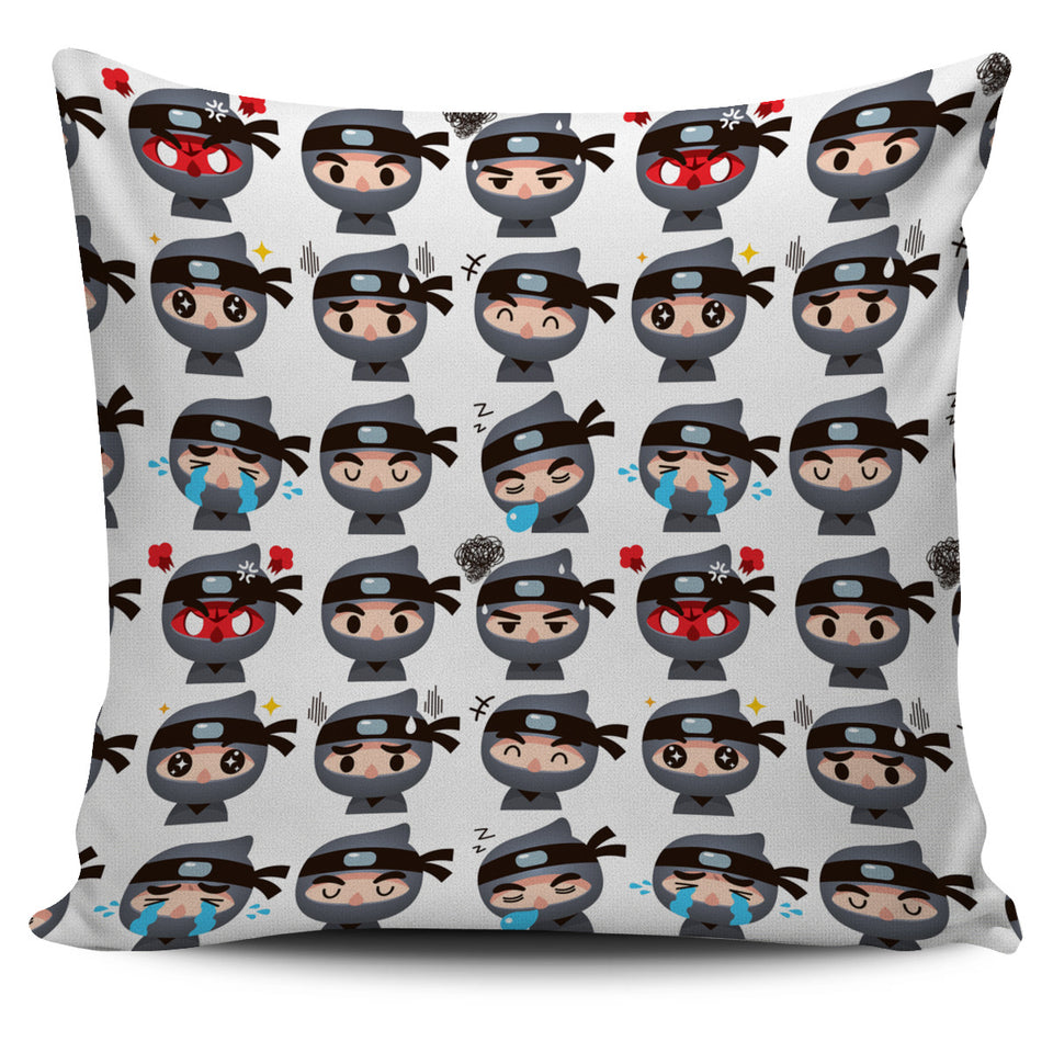 Cute Ninja Design Pattern Pillow Cover