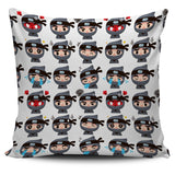 Cute Ninja Design Pattern Pillow Cover