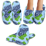 Watercolor Grape Pattern Slippers