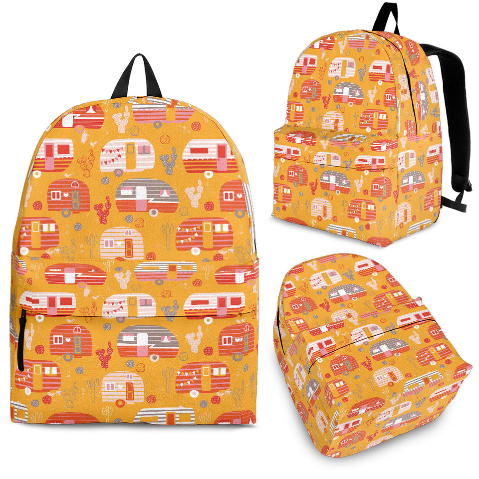 Camper Van Pattern Print Design 04 Backpack