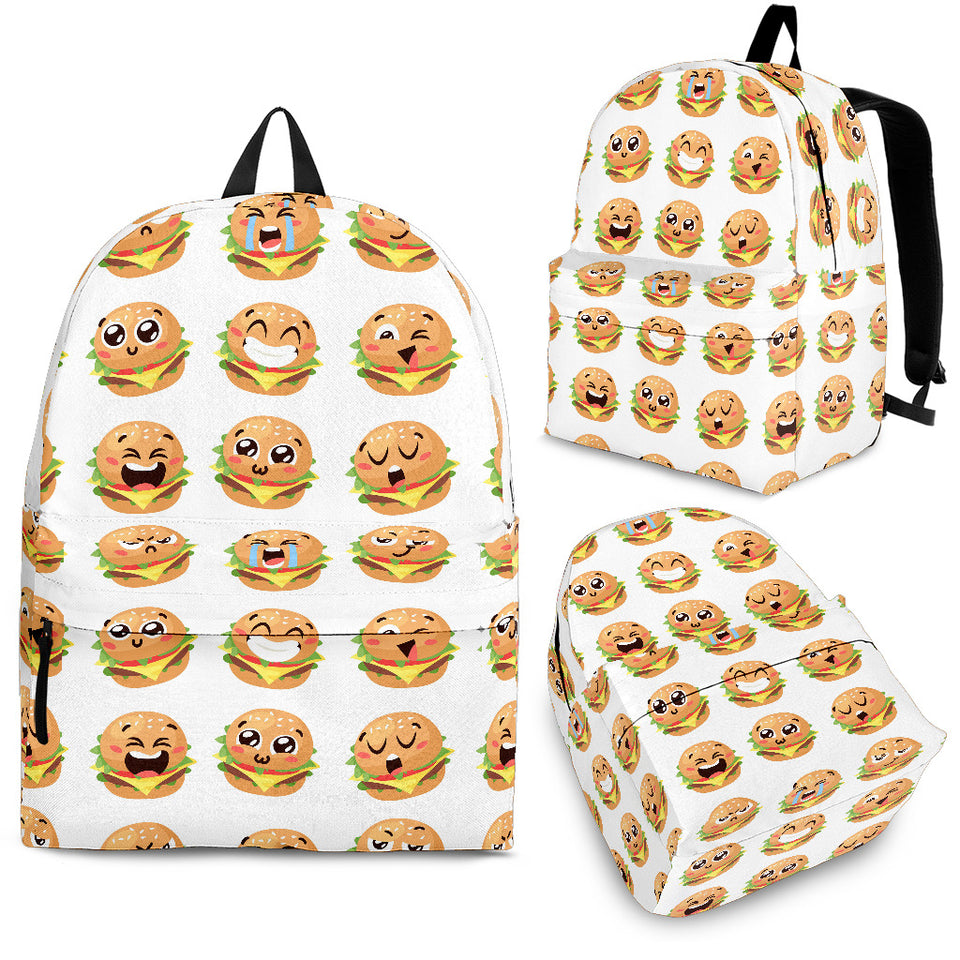 Hamburger Pattern Print Design 04 Backpack