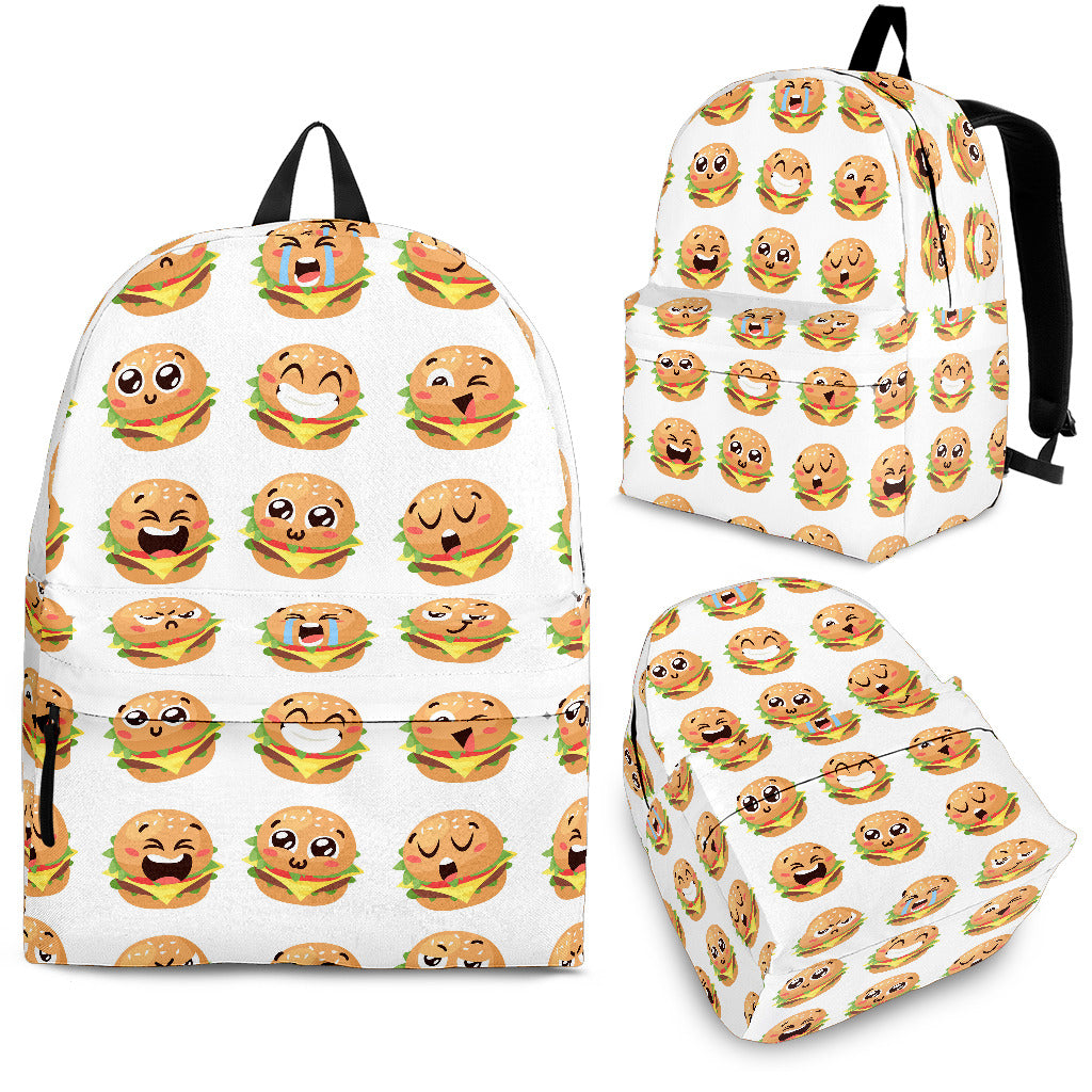 Hamburger Pattern Print Design 04 Backpack