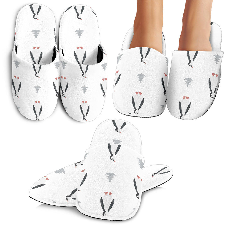 Penguin Pattern Slippers