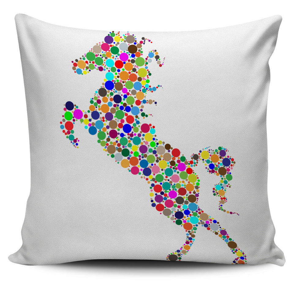 Rainbow Horse Pillow Cover