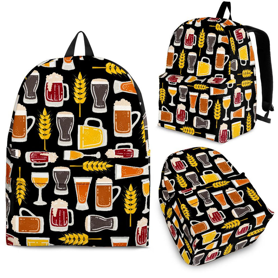 Beer Type Pattern Backpack