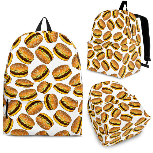 Hamburger Pattern Print Design 03 Backpack