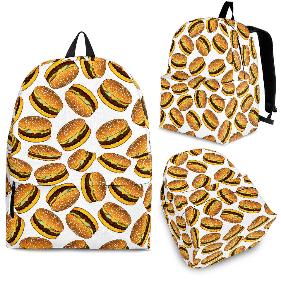 Hamburger Pattern Print Design 03 Backpack