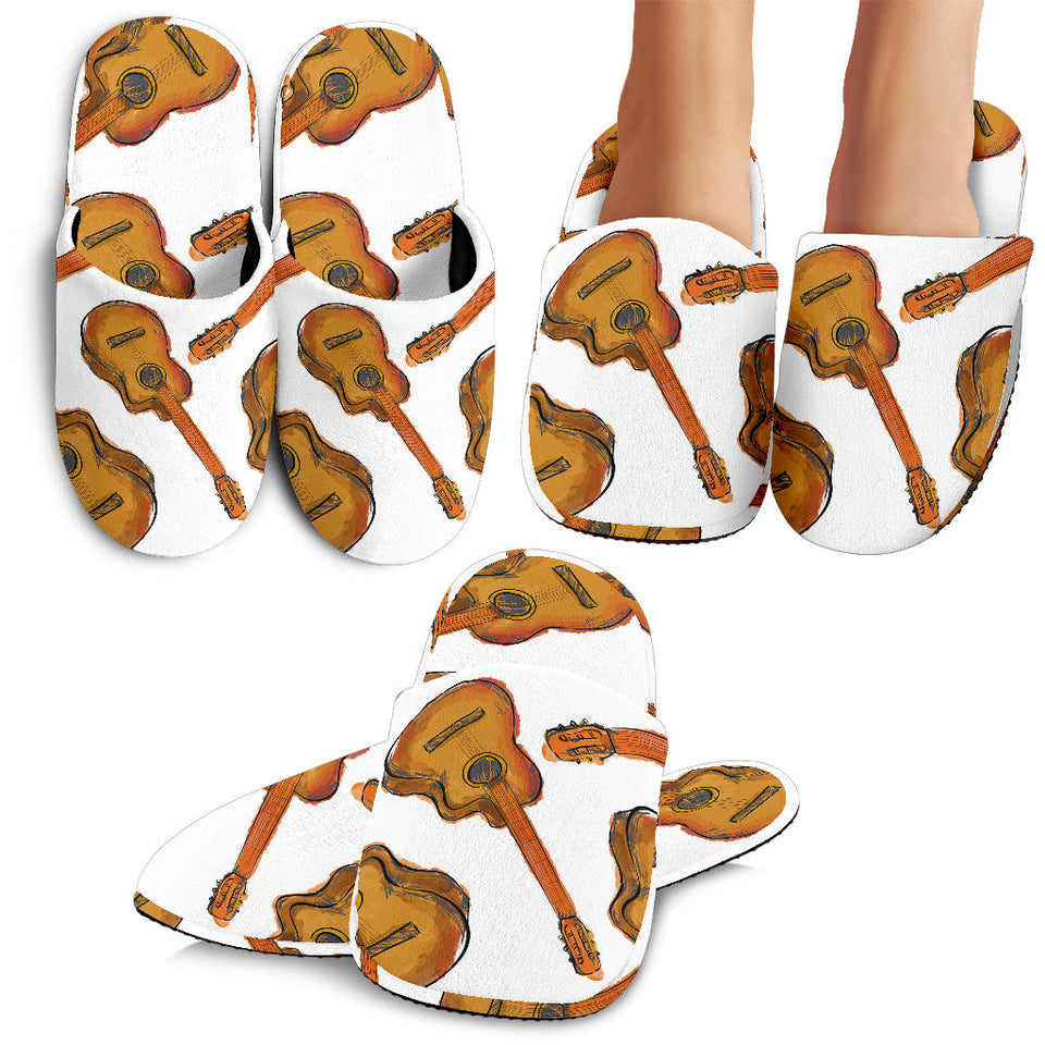 Paint Guitar Pattern Slippers