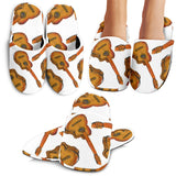 Paint Guitar Pattern Slippers