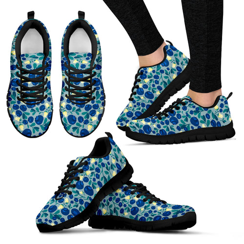 Blueberry Design Pattern Women'S Sneaker Shoes