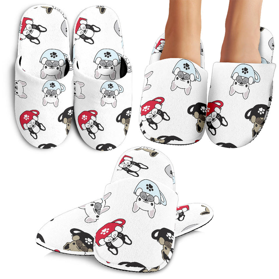French Bulldog Cup Paw Pattern Slippers