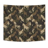 Horse Camo Camouflage Pattern Wall Tapestry