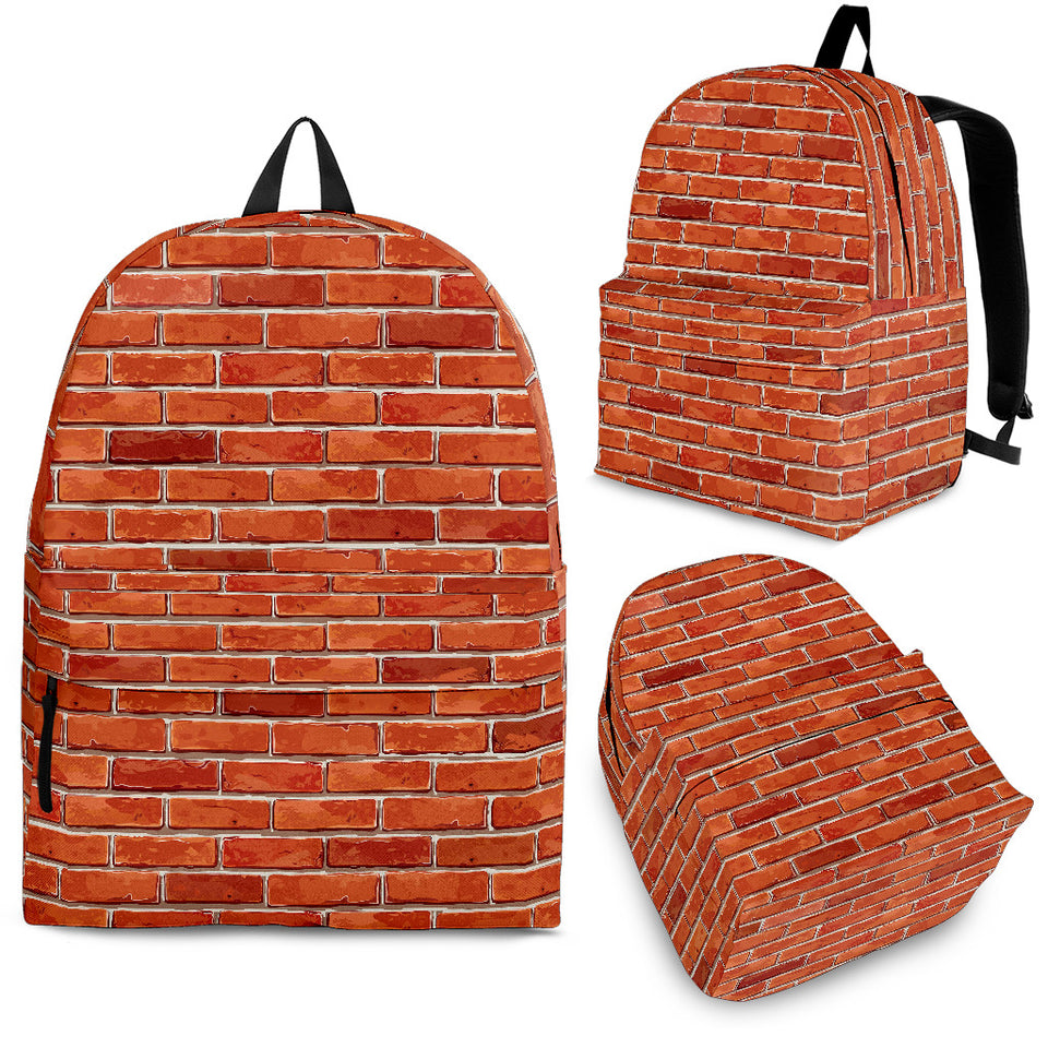 Brick Printed Pattern Print Design 03 Backpack