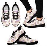 Cakes Pies Tarts Muffins And Eclairs Purple Blueberry Topping Pattern Women'S Sneaker Shoes