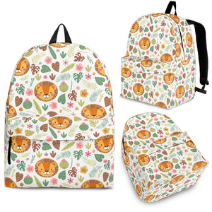 Lion Pattern Print Design 04 Backpack