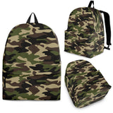 Dark Green Camouflage Pattern Backpack
